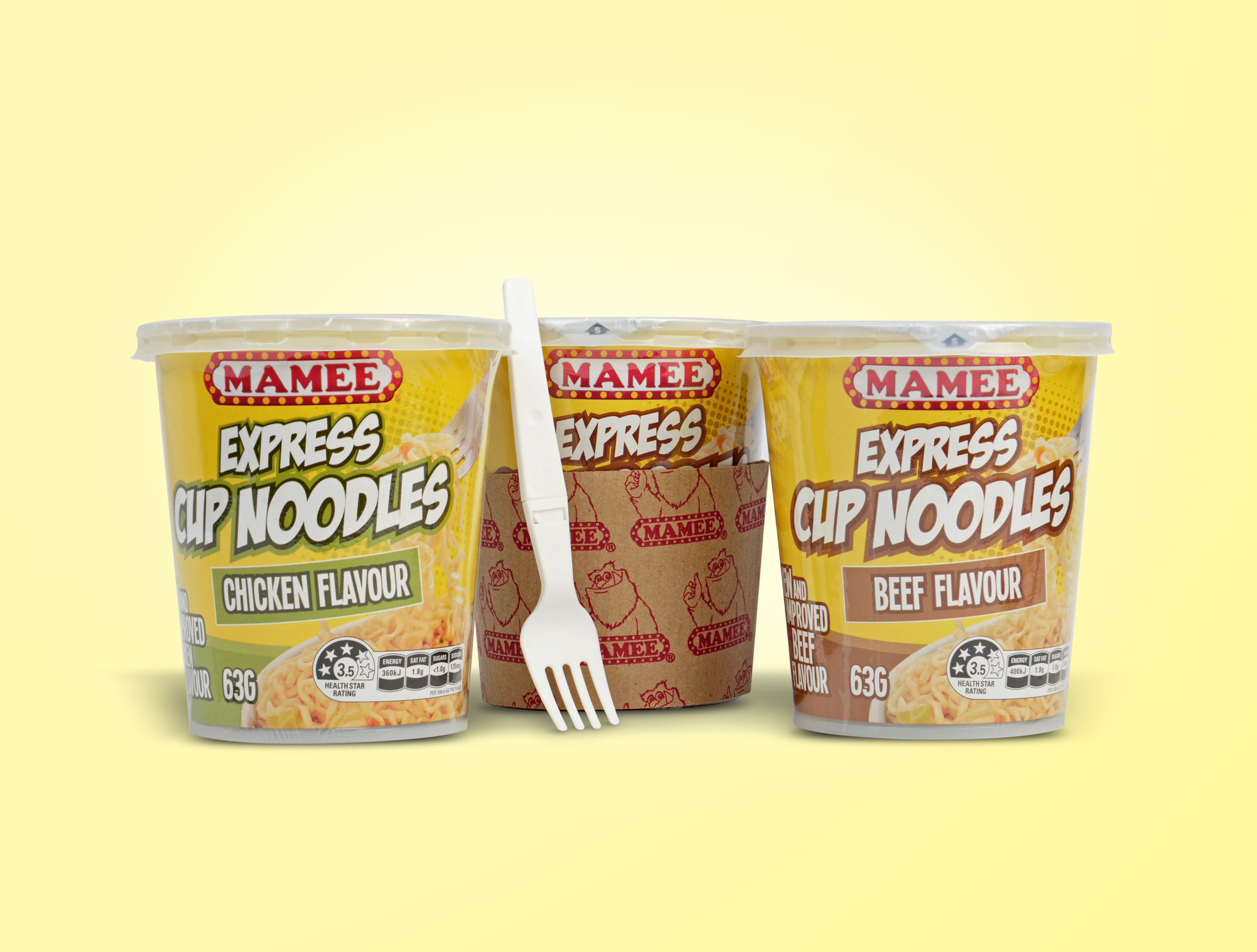 Mamee Express Cup Noodles Packaging Design