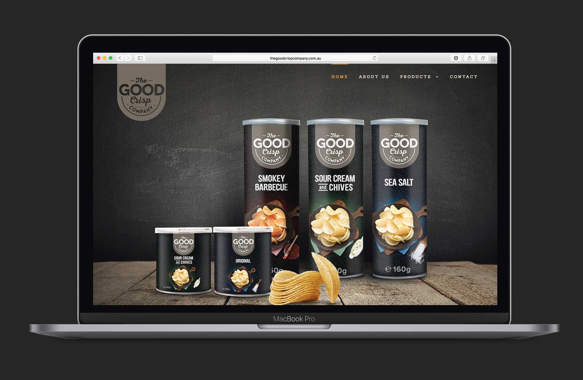 The Good Crisp Company Co Website Design